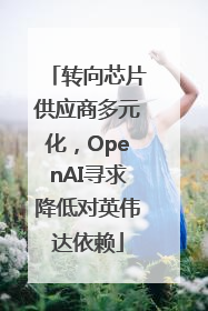 转向芯片供应商多元化，OpenAI寻求降低对英伟达依赖